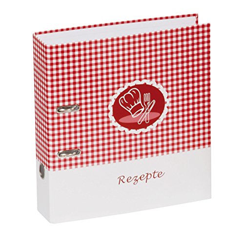 Pagna Ringbuch - Archivador A4 con anillas para recetas de cocina, rojo