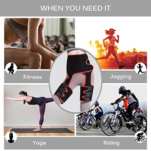 Pahajim Fajas Reductoras Adelgazantes Mujer Hombre Waist Trainer, 3 en 1 Cinturón Lumbar Abdominal/Soporte para Muslos/Levanta Caderas