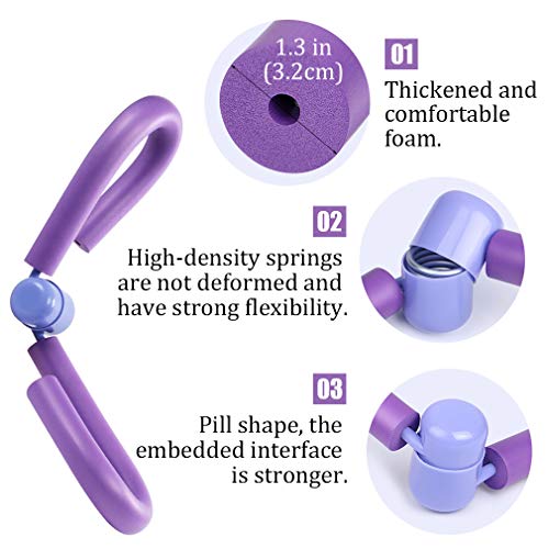 Pahajim Multifunción Ejercitador de Muslos Los Brazos y Las Piernas Equipo de Deporte en el Hogar Adelgaza y Tonifica Los Muslos (Gris)