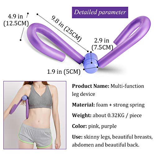 Pahajim Multifunción Ejercitador de Muslos Los Brazos y Las Piernas Equipo de Deporte en el Hogar Adelgaza y Tonifica Los Muslos (Gris)