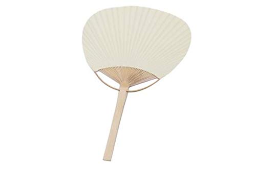 Pai Pai Bambú Marfil - Pai Pai Abanicos Madera Bambú Rafia Chinos Baratos para Detalles de Bodas Invitadas