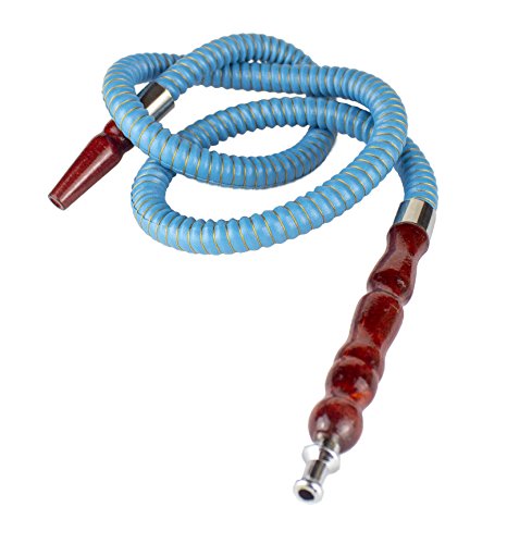 PAIDE P Cachimba de diseño Premium - 27cm - Shisha Cristal - Kit de iniciación Premium (Azul)