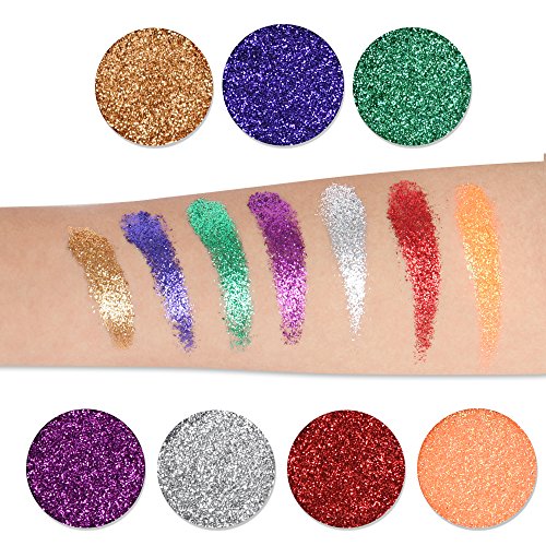 Paleta de sombras de ojos con purpurina prensada en 30 colores minerales pigmentados laminados de larga duración brillante en polvo paleta de sombra de ojos impermeable kit de maquillaje