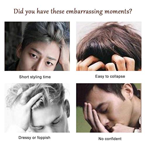 Palo de cera para el cabello, Cera para el cabello estilo Cera de pelo natural de 75 g Pomada para el cabello a base de agua Pomada para modelar el cabello