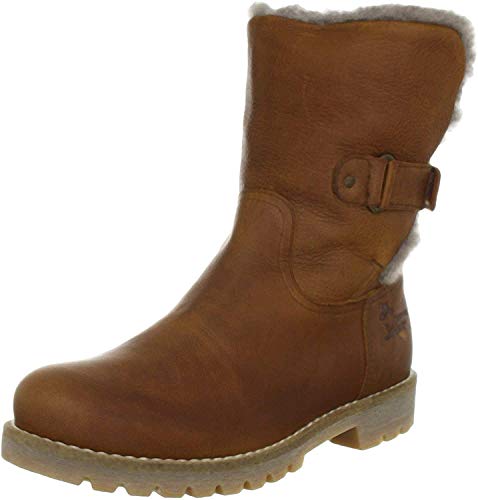 Panama Jack Felia Igloo, Botas Estilo Motero para Mujer, Marrón (Cuero B4), 38 EU
