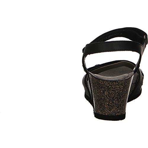 Panama Jack Julia Basics, Sandalia con Pulsera para Mujer, Negro (Negro B1), 37 EU
