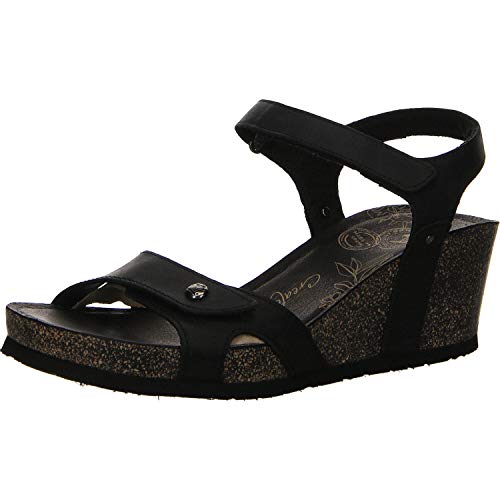 Panama Jack Julia Basics, Sandalia con Pulsera para Mujer, Negro (Negro B1), 37 EU
