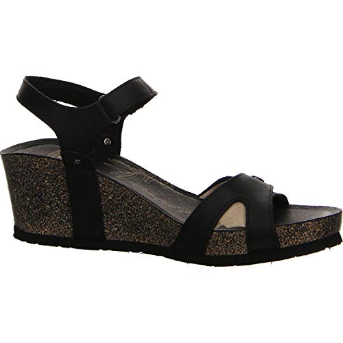 Panama Jack Julia Basics, Sandalia con Pulsera para Mujer, Negro (Negro B1), 39 EU