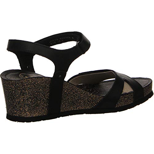 Panama Jack Julia Basics, Sandalia con Pulsera para Mujer, Negro (Negro B1), 39 EU