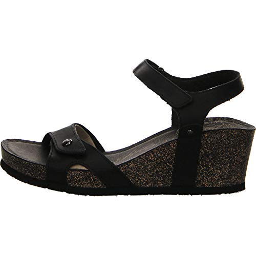 Panama Jack Julia Basics, Sandalia con Pulsera para Mujer, Negro (Negro B1), 39 EU
