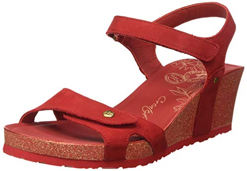 Panama Jack Julia Basics, Sandalia con Pulsera para Mujer, Rojo (Rojo B16), 38 EU