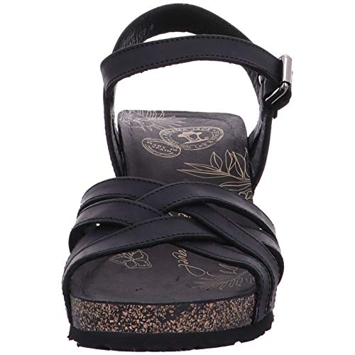 Panama Jack Vera Basics, Sandalia con Pulsera para Mujer, Negro (Negro B1), 39 EU