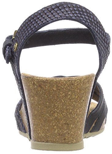Panama Jack Vera Snake, Sandalia con Pulsera para Mujer, Azul (Marino B2), 37 EU