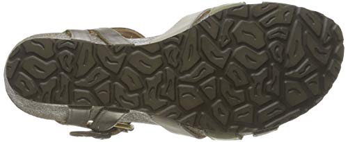 Panama Jack Vita Basics, Sandalia con Pulsera para Mujer, Verde (Kaki B5), 39 EU