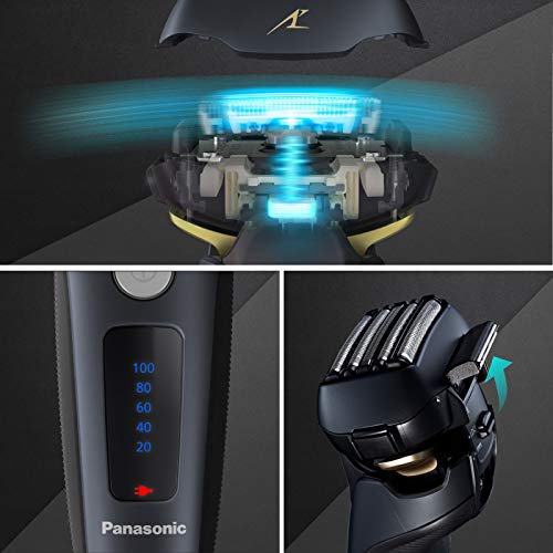 Panasonic - Afeitadora en seco y húmedo, cabezal de 5 capas con motor lineal