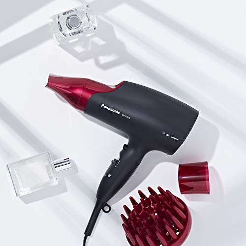 Panasonic EH-NA65-K825 Secador Profesional para Hidratación y Brillo, Tecnología Nanoe Avanzada, 2000 W Potente, 3 Velocidades y 4 Temperaturas, Botón de Aire Frio, Con Difusor, Negro y Rosa