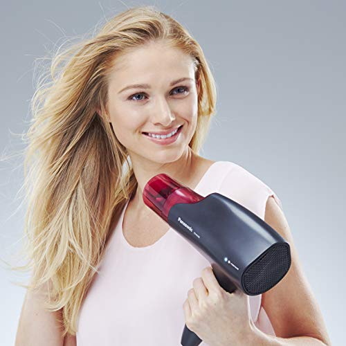 Panasonic EH-NA65-K825 Secador Profesional para Hidratación y Brillo, Tecnología Nanoe Avanzada, 2000 W Potente, 3 Velocidades y 4 Temperaturas, Botón de Aire Frio, Con Difusor, Negro y Rosa