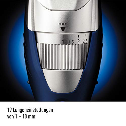 Panasonic ER-GB40-S503 - Cortapelos en seco y húmedo, lavable, cuchilla con ángulo de 45º, color plateado