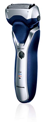 Panasonic ES-RT37-S503 - Afeitadora Eléctrica para Hombre (WET&DRY, Recargable, 3 Hojas de Acero Inoxidable, Indicador LED, 100% Lavable) Azul