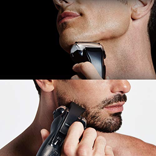 Panasonic ES-RT67-S503 - Afeitadora Eléctrica para Hombre (WET&DRY, Recargable, 3 Hojas de Acero Inoxidable, 5 Indicador LED, 100% Lavable) Plateado