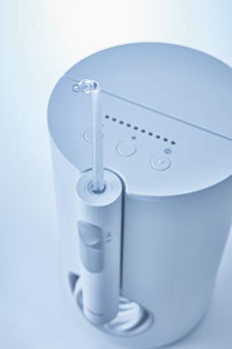 Panasonic EW1611W503 Irrigador bucal eléctrico Estacionario (tecnología Ultrasónica, 10 niveles de potencia, Depósito de gran Tamaño en Espacio compacto) Blanco