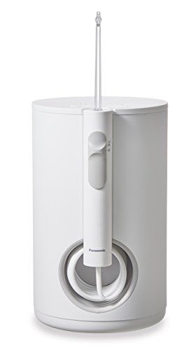 Panasonic EW1611W503 Irrigador bucal eléctrico Estacionario (tecnología Ultrasónica, 10 niveles de potencia, Depósito de gran Tamaño en Espacio compacto) Blanco