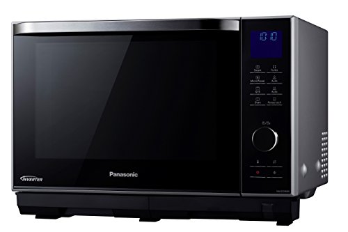 Panasonic NN-DS596 - Microondas Horno con Grill Combinado (1000 W, 27 L, 6 niveles, Inverter, Grill 1200 W, 23 modos, recubrimiento antiadherente sin plato) Negro