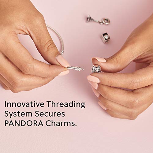 Pandora 59702-23HV - Pulsera de mujer de plata de ley, 23 cm