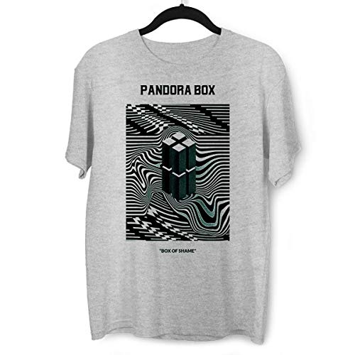 Pandora Box - Camiseta de cuello redondo con caja abstracta Gris gris 60
