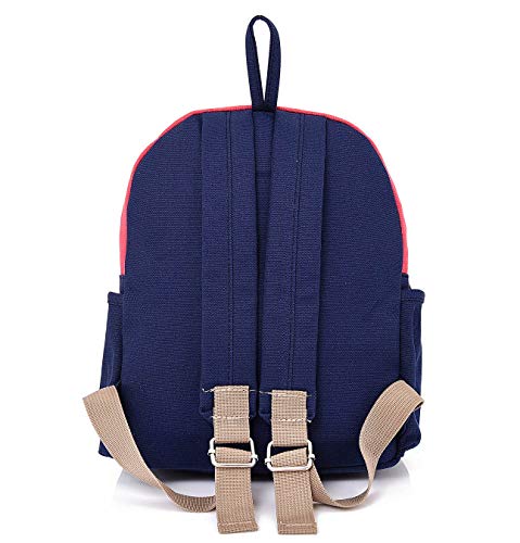 Panegy - Bolsa de Robot de Cartoon en 3D para Niñas Niños Pequeños Mochilas Infantil Multifuncional para Jardín de Infancia Viajes Mochila Linda con Sacos Múltiples Lienzo Azul Oscuro
