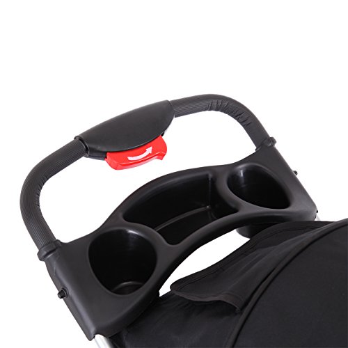 Paneltech Cochecito Plegable Mascotas Cochecitos Perros Carrito de Perro 4 Ruedas Plegable Carro Gatos Mascotas (Negro)