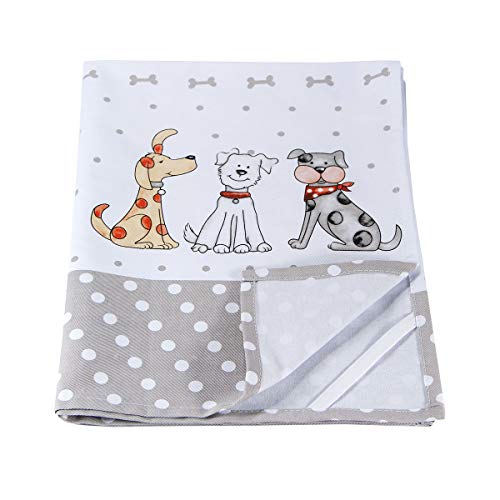 Paño de Cocina (2 Piezas) Lavable a máquina de algodón Cocina Blanca Paños de Cocina Toallas de té Toallas con Lindo diseño de Perro Regalos Amante de los Perros Dog Tea Towel Gift Set