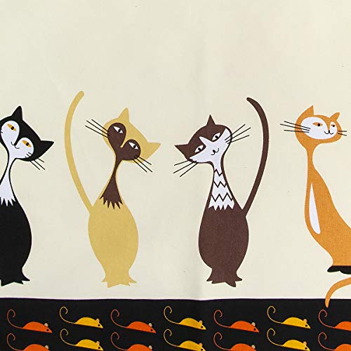 Paños de Cocina, 100% Algodon 50 x 70 cm, Trapos de Cocina, Juego de 2 con Diseño de Gato, Regalos Originales para Mujer Amantes de los Gatos y Animales