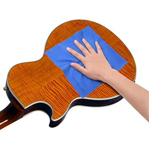 Paños de Limpieza de Microfibra Grandes Eco-Fused - Paquete de 5 – 8 x 8 pulgadas – Perfectos para Pantallas Grandes de TV y Monitores de Computadora - También para Limpiar Antojos, Lentes de Cámara, Laptops y Pantallas LCD