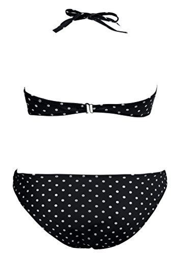 PANOZON Bikinis Mujer Traje de Baño Mar Playa Piscina Dos Piezas Colgando al Cuello Bikini Brasileño (Small, Blanco-3)