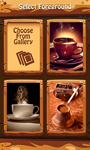 Pantalla de bloqueo de la cremallera del café