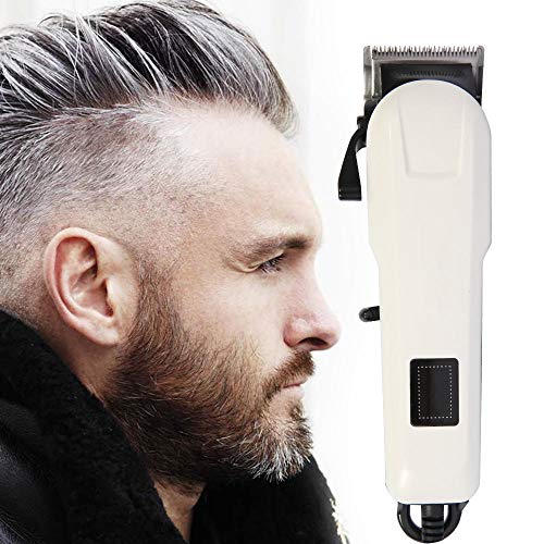 Pantalla LCD recargable Cortadora de cabello para hombres Cortadora de cabello eléctrica para el hogar Cortadora de cabello para barba para hombres Herramienta de peinado inalámbrica