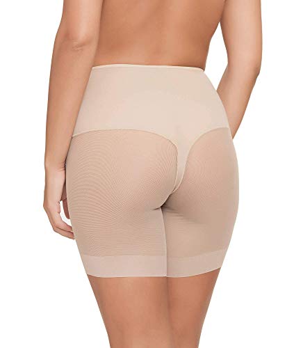 Pantalon Faja Anti-rozadura Invisible y Super Ligero. Tejido Elastico y Super Suave. (Blanco, XL)