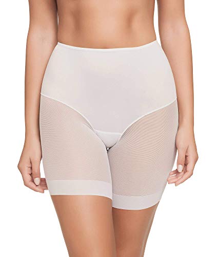 Pantalon Faja Anti-rozadura Invisible y Super Ligero. Tejido Elastico y Super Suave. (Blanco, XL)