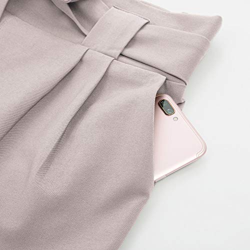 Pantalón Largo de Verano para Mujer Bodycon Delgado Casual Ligero Gris Claro Suave Tela M Cl10903-4