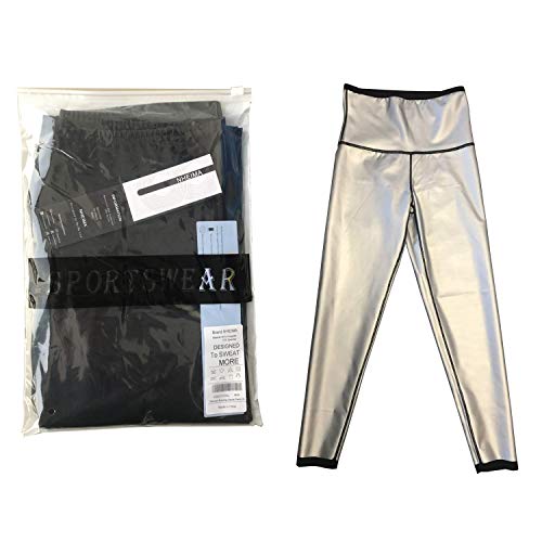 Pantalones de Sudoracion Adelgazantes Mujer NANOTECNOLOGÍA, Leggins Anticeluliticos Fitness Push Up Cintura Alta, Mallas Reductoras, Leggins Termicos de Compresion Sauna Deporte Yoga (S, Black01)