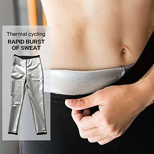 Pantalones para adelgazar,Pantalones Deportivos Mujer, Pantalón de Sudoración Adelgazar, Leggings Push Up, Mallas Termicos de Neopreno, Faja Reductora Adelgazante para Deporte, Yoga, Fitness (XL)