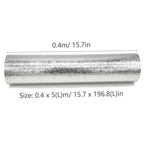 Papel de aluminio, papel tapiz autoadhesivo para darle a tu cocina un pequeño cambio de imagen