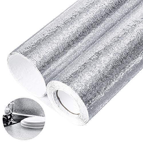 Papel de aluminio, papel tapiz autoadhesivo para darle a tu cocina un pequeño cambio de imagen