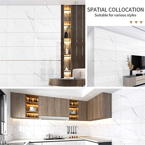 Papel de Contacto 60x500cm Vinilos Papel Adhesivo de Mármol Vinilos para Muebles Impermeable y a Prueba de Polvo, para Cocina, Encimera, Pared, Armario, Baño