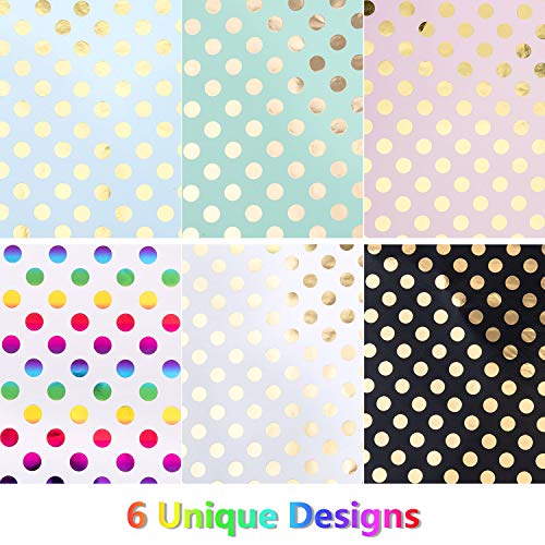 Papel Para Envolver Regalos, GuKKK 6 Hojas Papel de Regalo + 1 Rollo de Cinta, Niños Niñas Cumpleaños Papel Regalo, para Cumpleaños, San Valentín, Día De Fiesta, Baby Shower, Navidad(70 x 50cm)