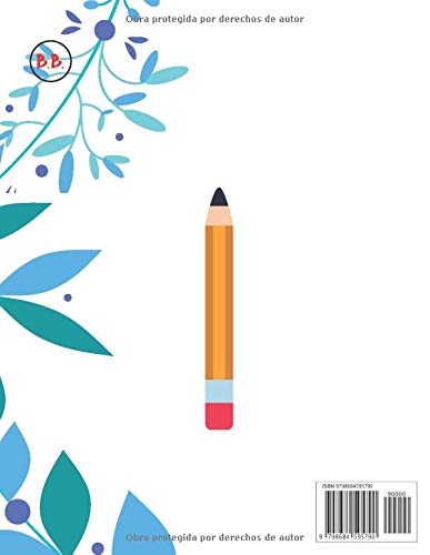 Papel para Practicar Caligrafía: Libro de práctica de escritura para letras y números con 200 hojas de líneas y puntos.