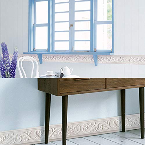 Papel pintado 3D de color gris con diseño de flores, autoadhesivo, impermeable, para baño, sala de estar, cocina, pared de 10 cm por 5 metros