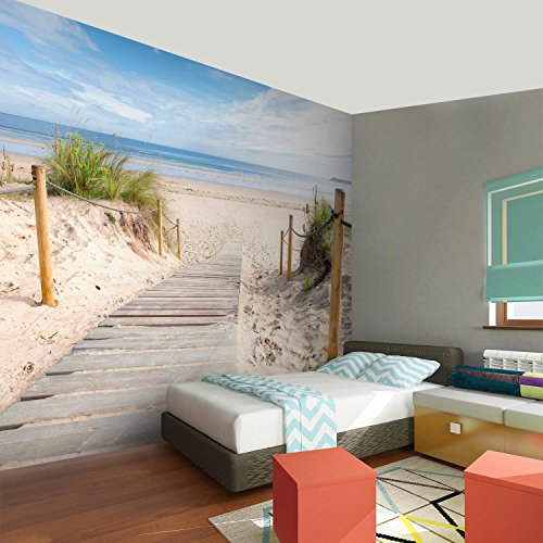 Papel Pintado Fotográfico Mar 352 x 250 cm Tipo Fleece no-trenzado Salón Dormitorio Despacho Pasillo Decoración murales decoración de paredes moderna - 100% FABRICADO EN ALEMANIA - 9007011b
