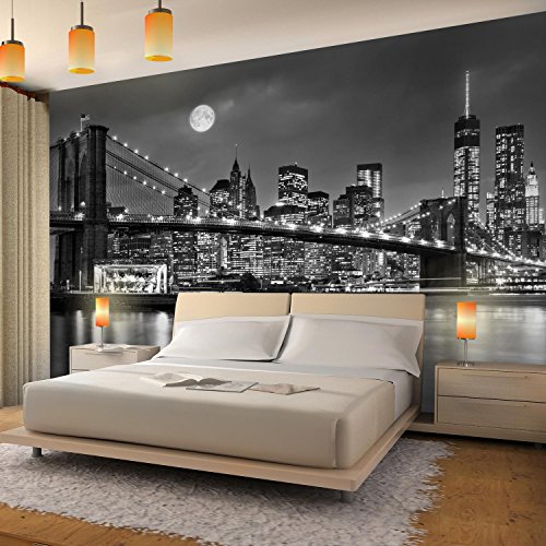 Papel Pintado Fotográfico New York 352 x 250 cm Tipo Fleece no-trenzado Salón Dormitorio Despacho Pasillo Decoración murales decoración de paredes moderna - 100% FABRICADO EN ALEMANIA - 9101011b